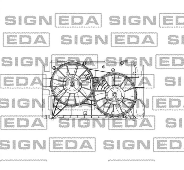 Пластикові панелі радіатора Тойота: RDTY61046SS0 Signeda Дифузор радіатора