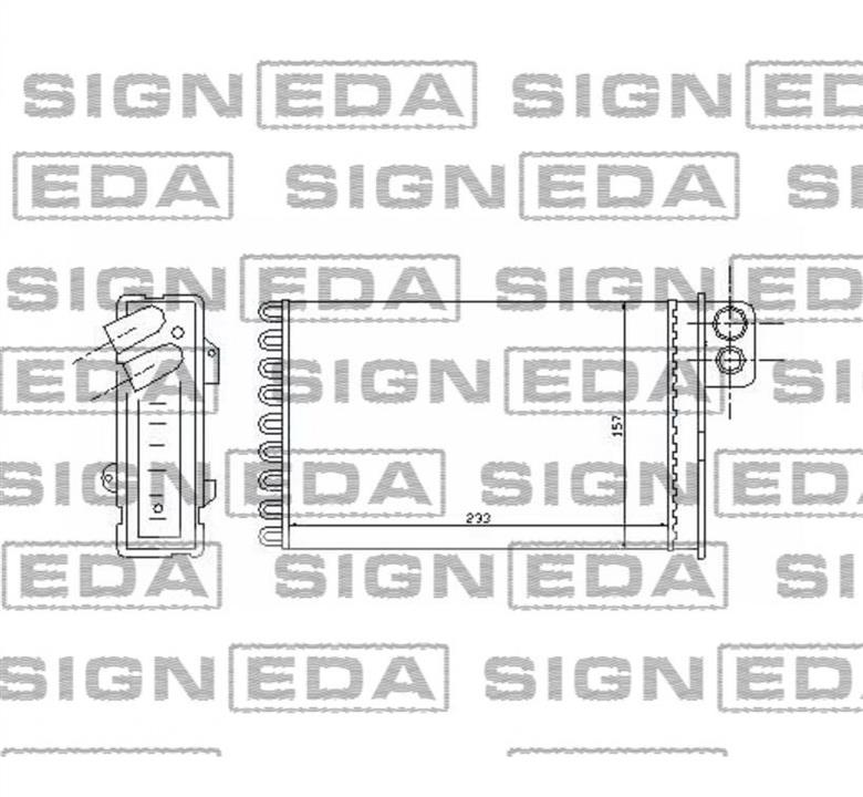 RP71152 Signeda Радиатор отопителя салона