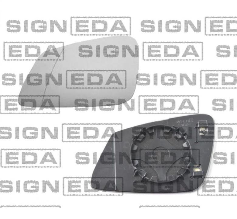 Стекло бокового зеркала BMW X1 (БМВ Х1): SBMM1024EL Signeda Зеркальный элемент левый