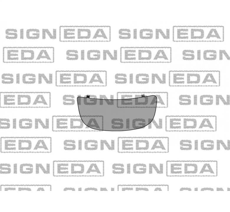 Скло зовнішнього дзеркала Вауксолл: SRNM1018AR Signeda Вкладиш бокового дзеркала правого