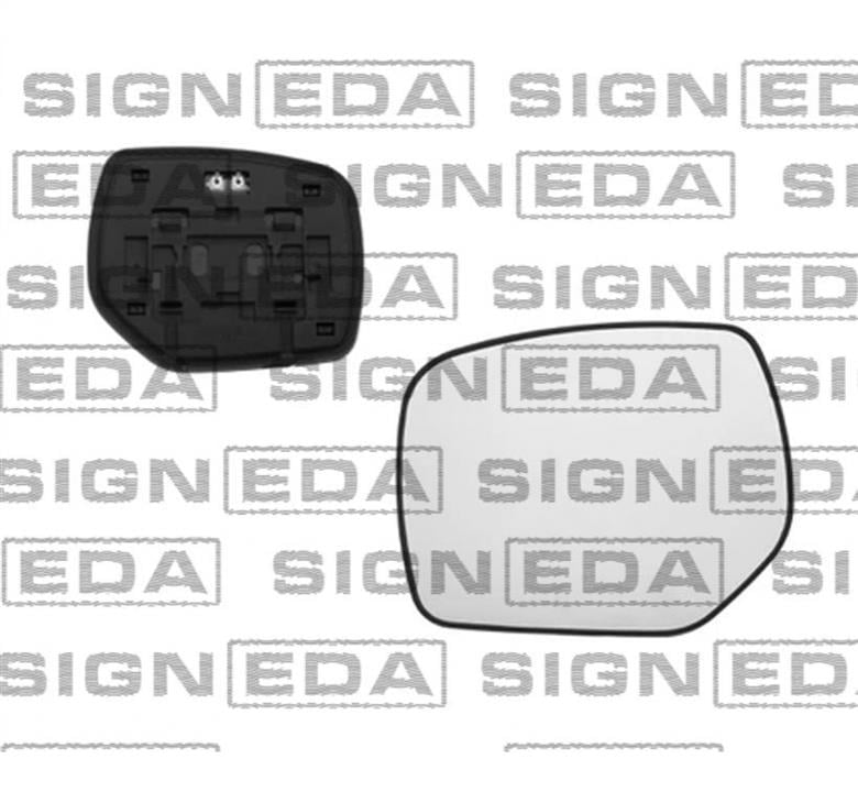 Вкладыш зеркала бокового Субару: SSBM1012EL Signeda Зеркальный элемент левый