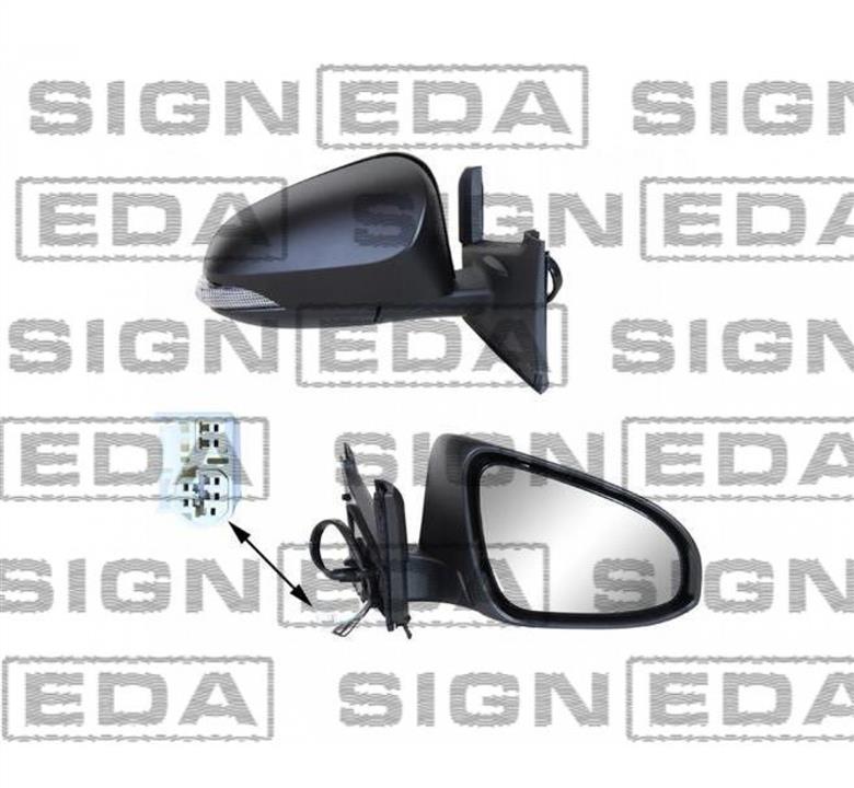 VTYM1260ER Signeda Зеркало наружное заднего вида правое