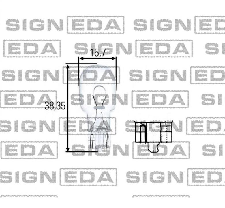 Signeda W16W.(H) Лампа накаливания W16W 12V 16W W16WH: Отличная цена - Купить в Украине на EXIST.UA! W16WH Signeda Лампа накаливания W16W 12V 16W