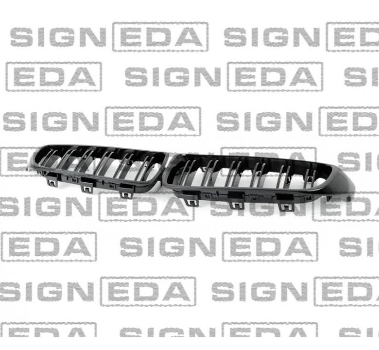 Передняя решетка BMW 4 series (БМВ 4 Серии): PBM07092BK Signeda Решетка радиатора