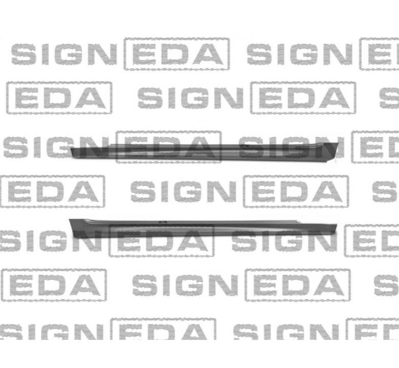 Пороги BMW 5 series (БМВ 5 Серії): PBM76024SET Signeda Пороги
