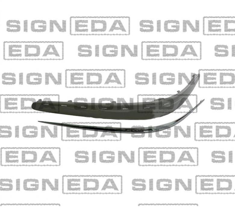 PBZ04030MAR Signeda Молдинг бампера переднего правый хромовый