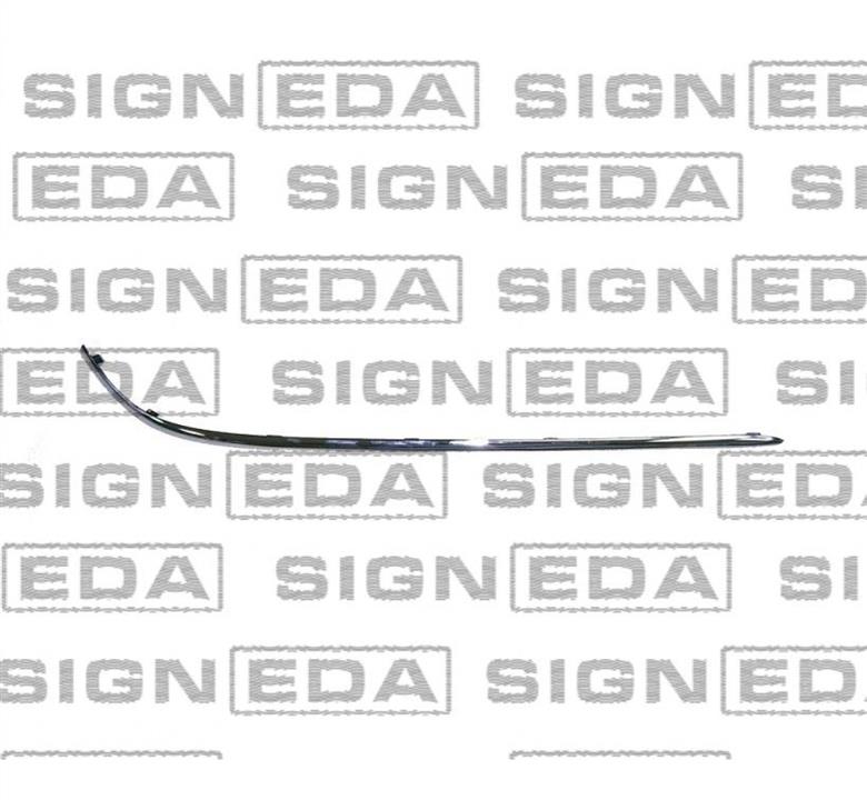 PBZ04056MAL Signeda Молдинг бампера переднего хромовый