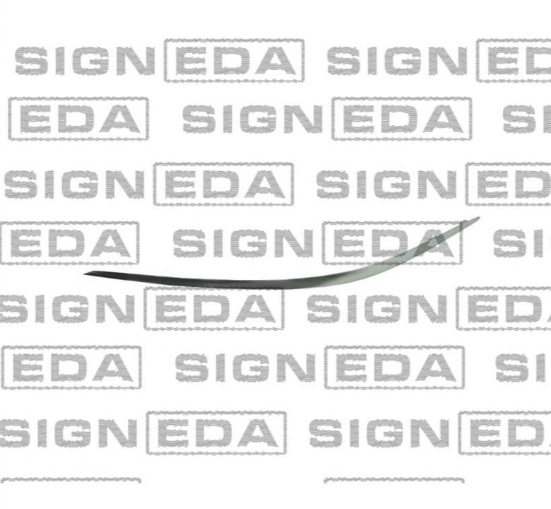 PBZ04058MAL Signeda Молдинг бампера переднего хромовый