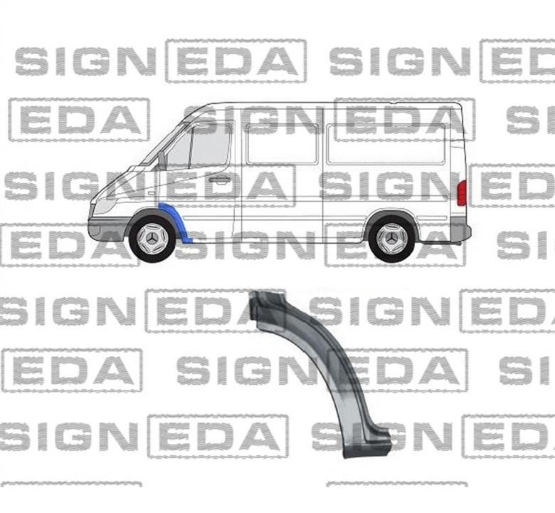 PBZ10014BR Signeda Часть ремонтная крыла переднего правого