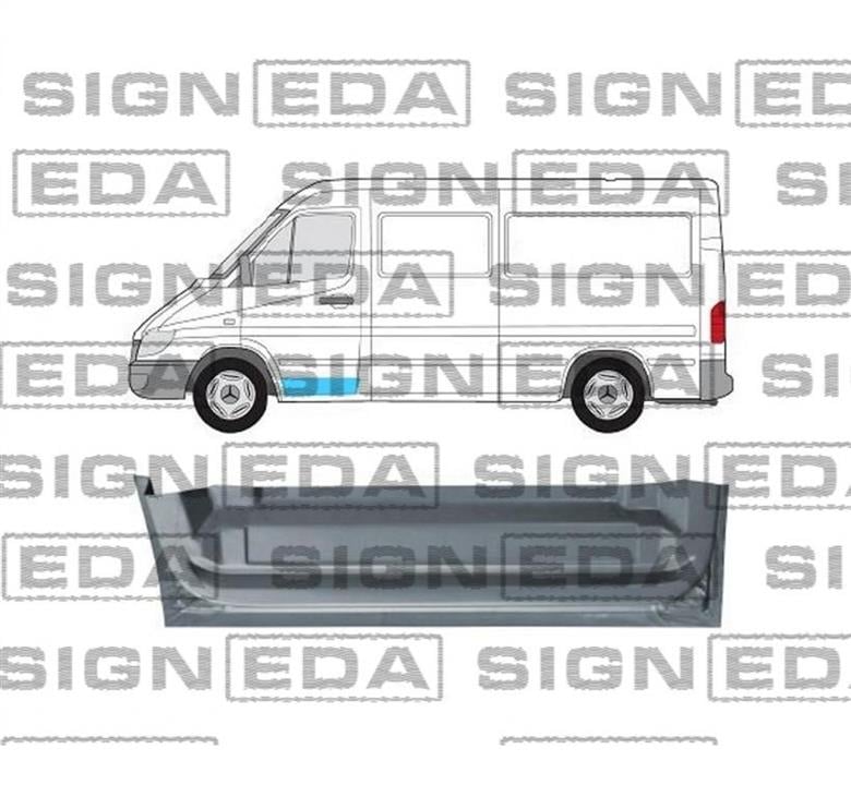 PBZ50643ER Signeda Ремонтная часть двери передней правой