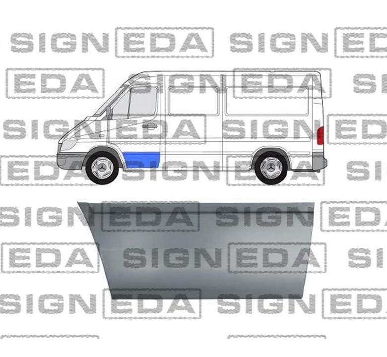 PBZ88013AR Signeda Ремонтная часть двери передней правой