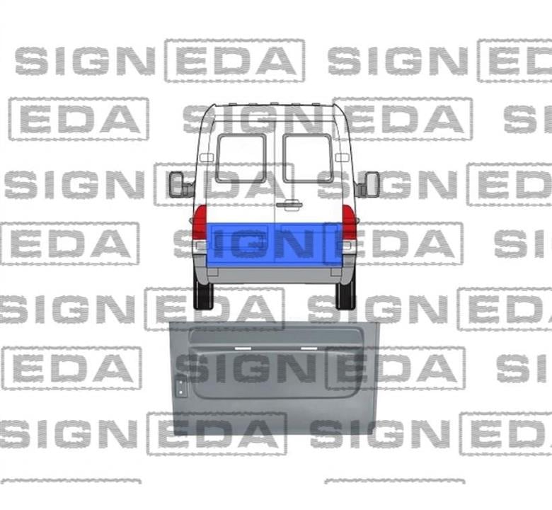 PBZ88018AL Signeda Ремонтная часть двери задней левой
