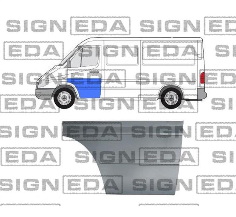 Наружные части двери Volkswagen LT 28-35 (Фольксваген ЛТ 28-35): PBZ88020AR Signeda Ремонтная часть двери передней правой