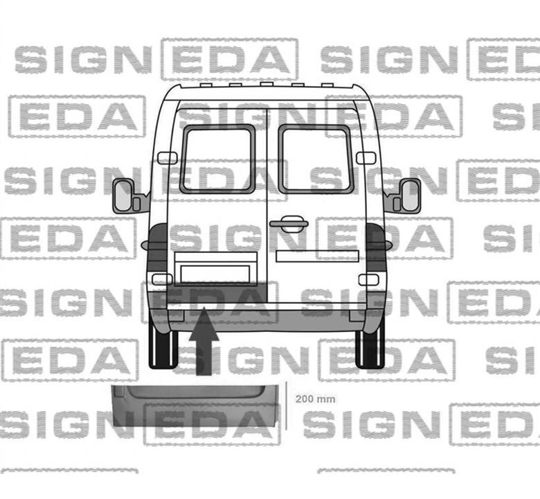 PBZ88021AL Signeda Ремонтная часть двери задней левой