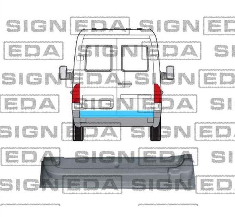 PBZ88025ER Signeda Ремонтна частина дверей задніх правих
