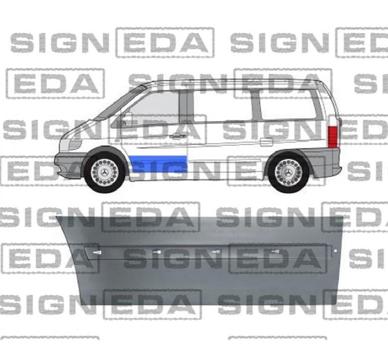 PBZ88036AL Signeda Ремонтная часть двери передней левой