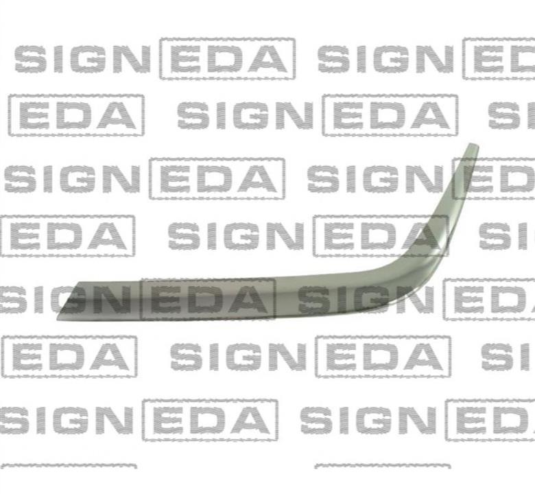 PBZ99009AL Signeda Молдинг бампера переднего левый хромовый