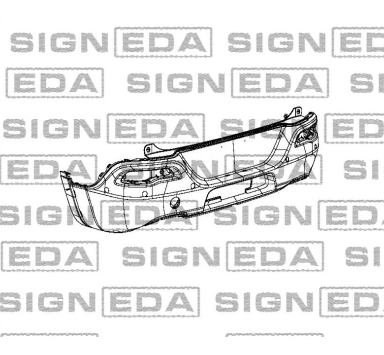 PCR041060BA Signeda Бампер задний