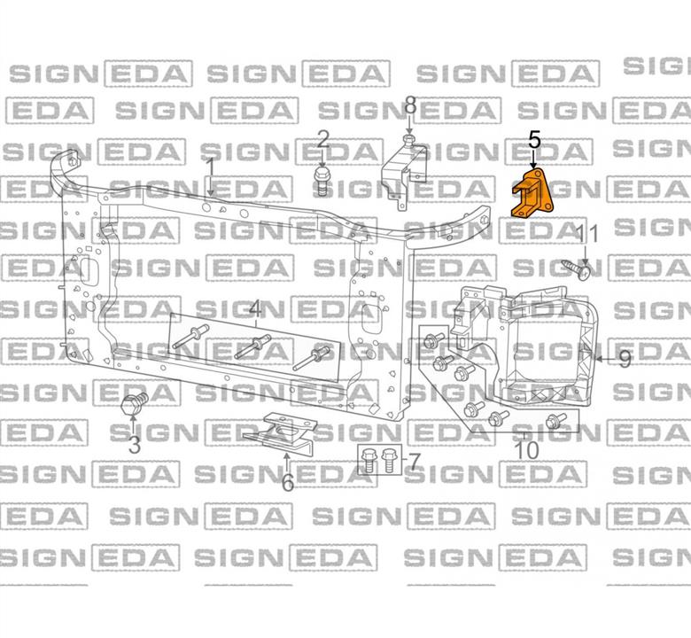 PCR30021AUR Signeda Панель передняя правая