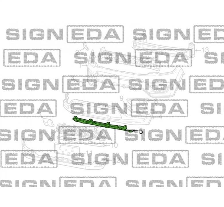 PCR43035CA Signeda Кронштейн бамперу