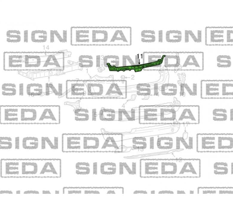 PCR43036CA Signeda Кронштейн бампера