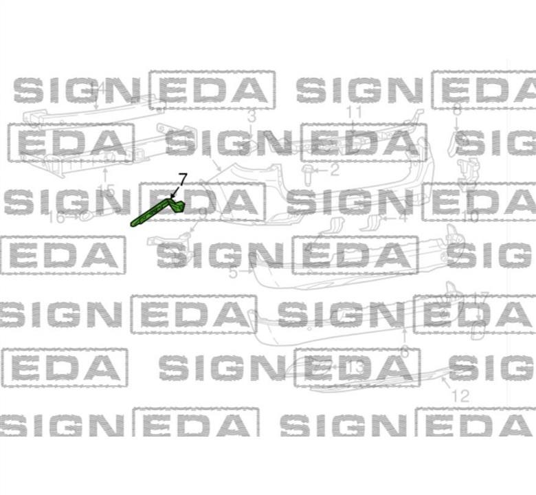 PCR43042BR Signeda Кронштейн бамперу