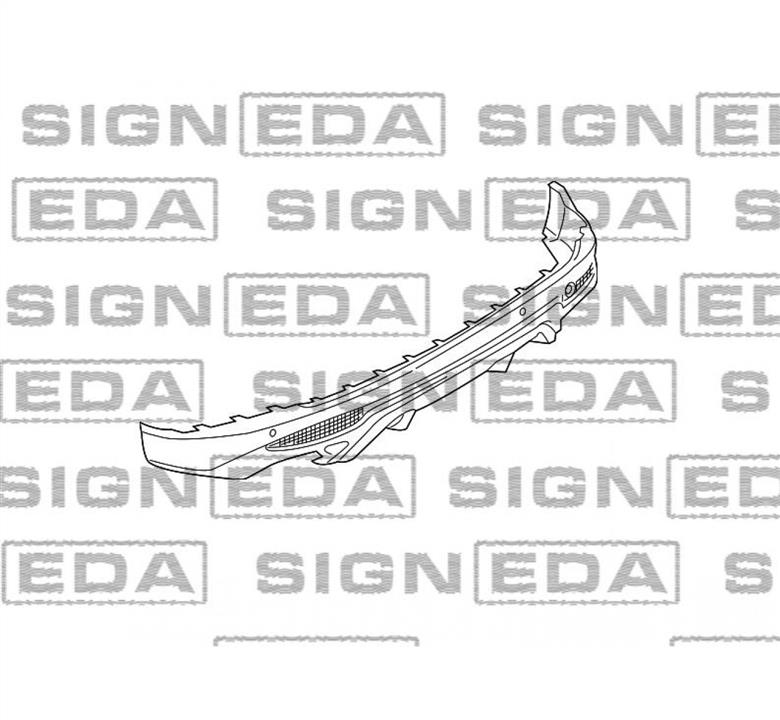PFD05124VA Signeda Спойлер бампера заднього