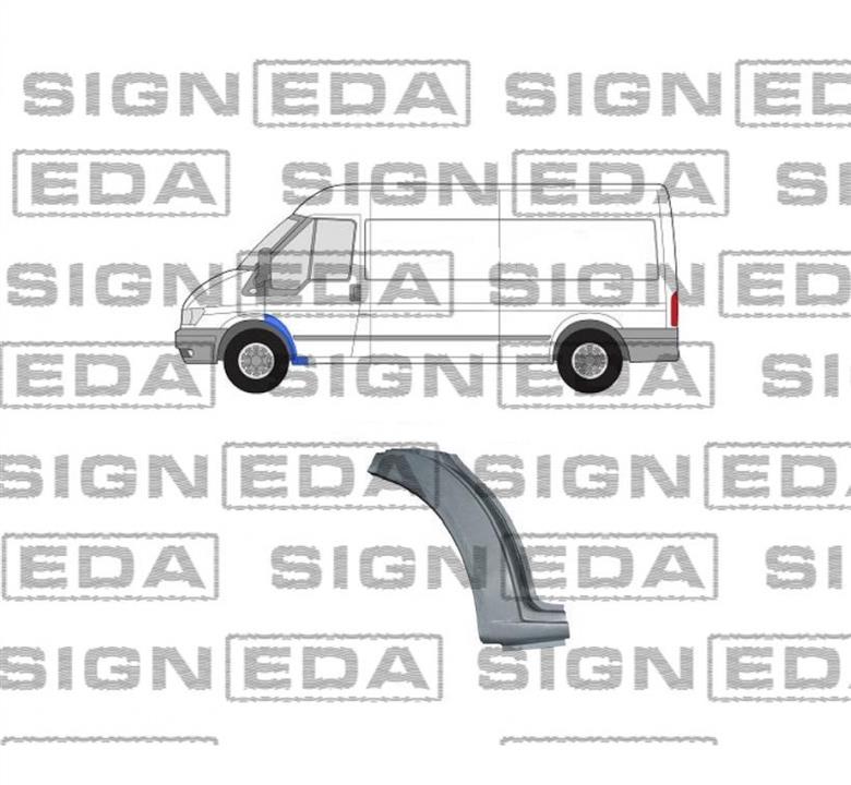 PFD10014AL Signeda Часть ремонтная крыла переднего левого