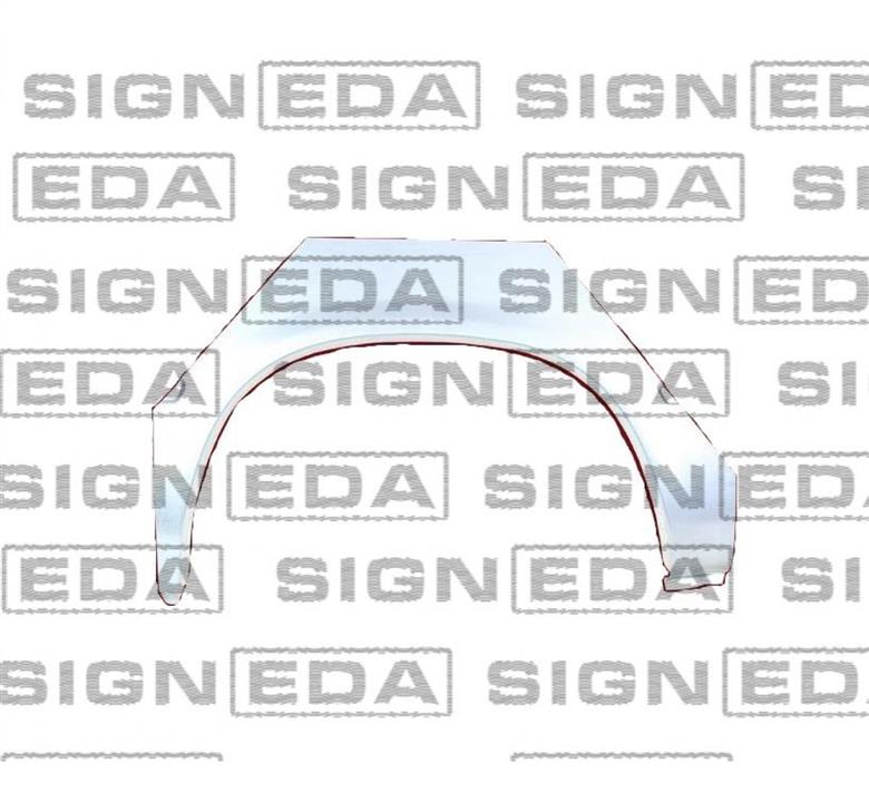 Ремонтные части крыла Форд: PFD77010ER Signeda Часть ремонтная крыла заднего правого