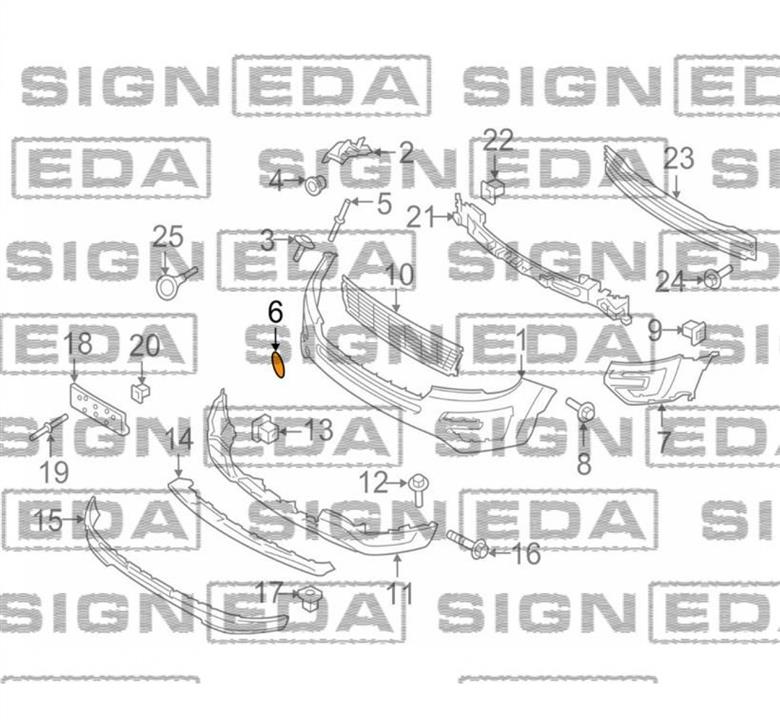 PFD99251CA Signeda Заглушка буксировочного крюка