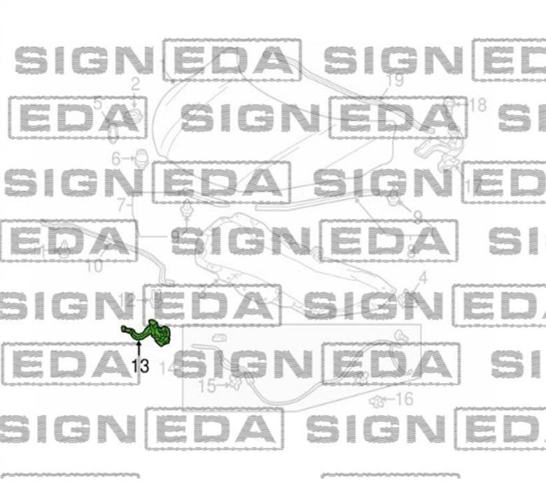 PHD22111A Signeda Замок капоту