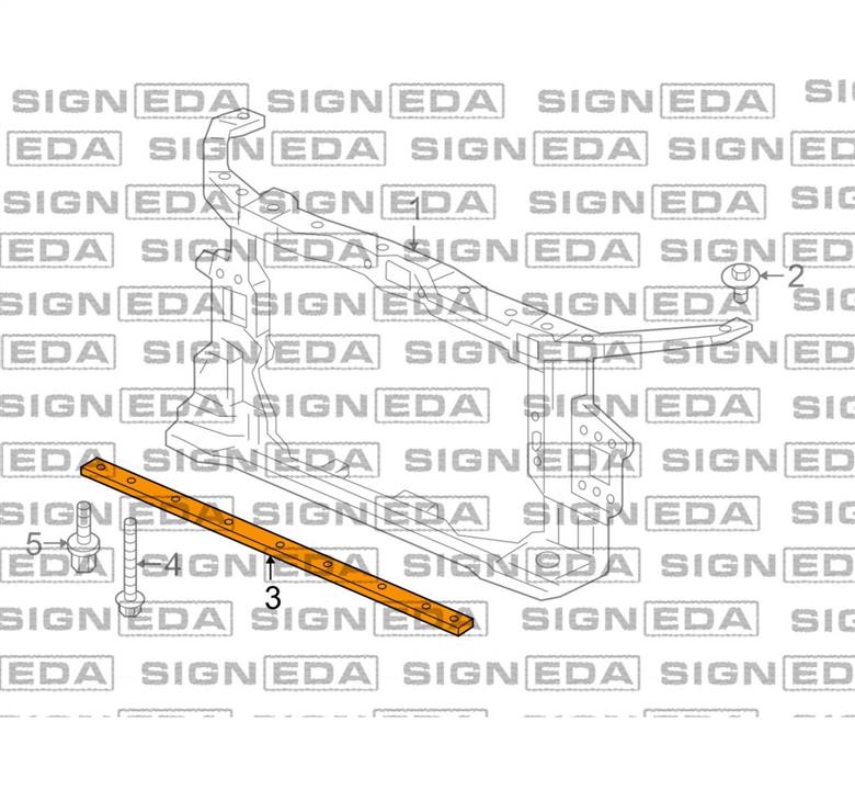 PHD34006AW Signeda Панель передняя нижняя
