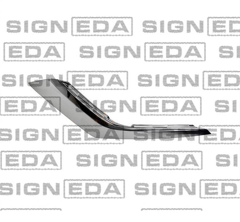 PMB04157MWR Signeda Молдинг бампера переднего правый хромовый