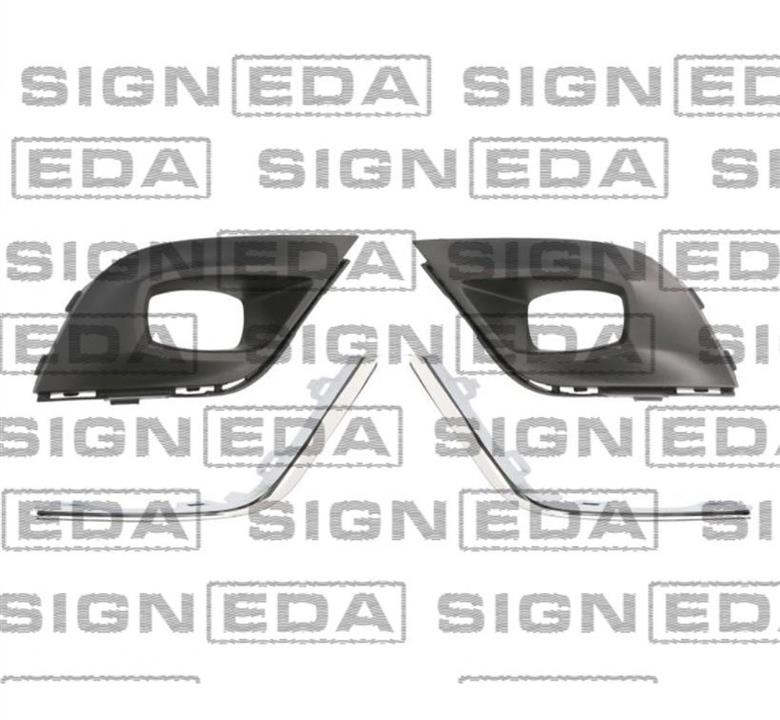 PRN99073CALR Signeda Решетка бампера переднего (заглушка)