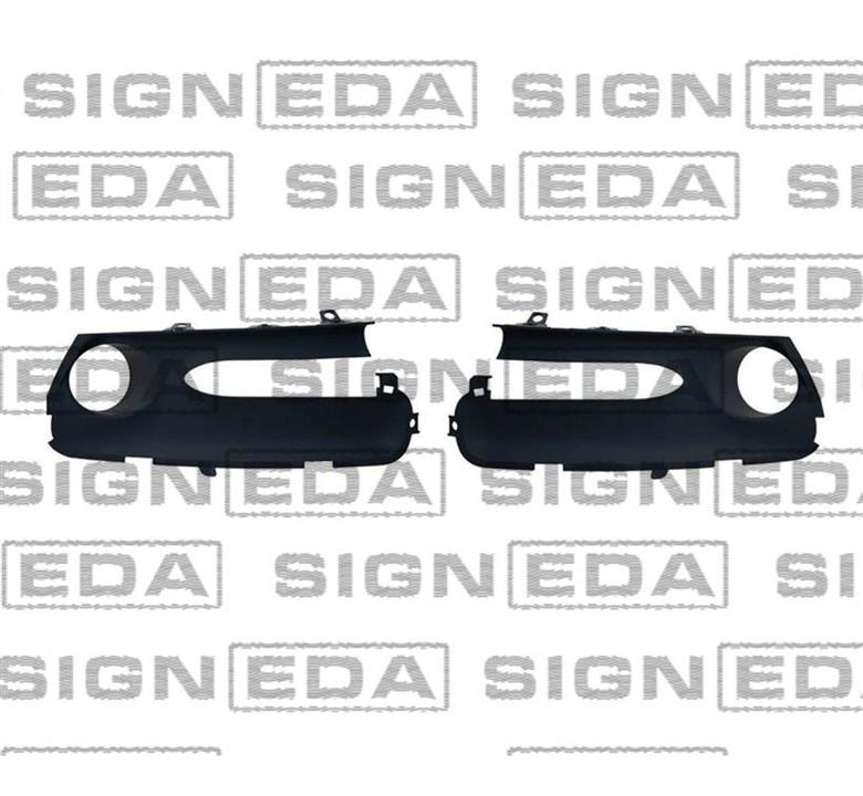Решетка радиатора Renault Scenic (Рено Сценик): PRN99163CALR Signeda Решетка бампера переднего (заглушка)