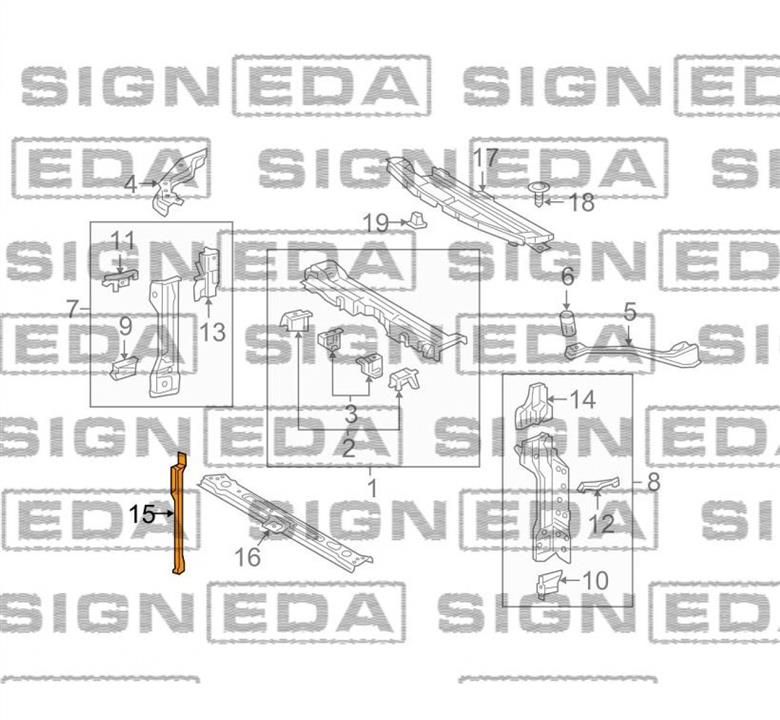 PTY30184AC Signeda Панель передняя