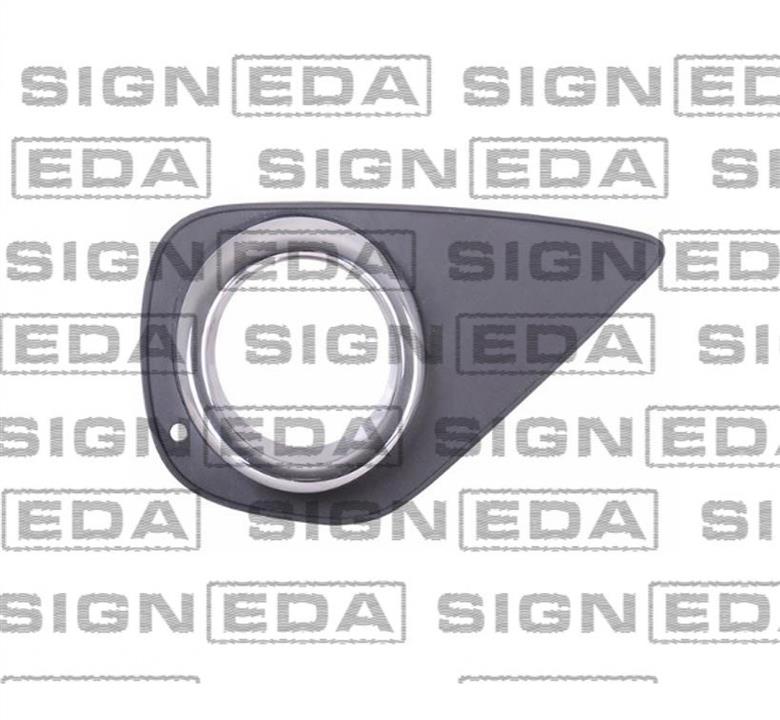 Передняя решетка Toyota Yaris (Тойота Ярис): PTY99280CAR Signeda Решетка бампера переднего (заглушка) правая