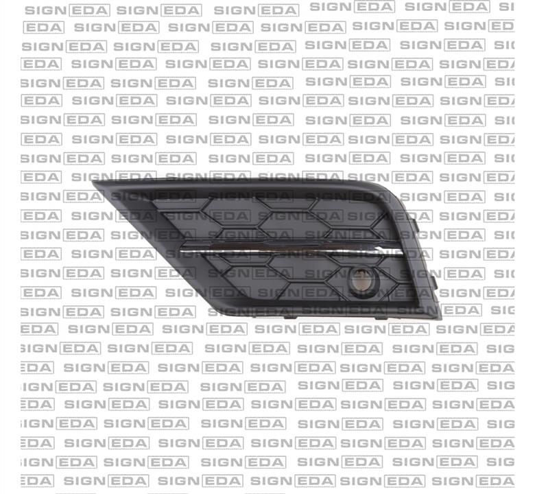 Решітка радіатора Volkswagen Tiguan (Фольксваген Тігуан): PVG99157CAL Signeda Решітка бампера переднього (заглушка) ліва
