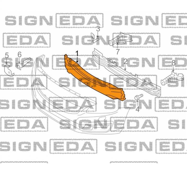 Шина бампера Вольво: PVV04309EA Signeda Абсорбер бампера