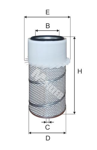 M-Filter A 8006 Воздушный фильтр для спецтехники A8006: Отличная цена - Купить в Украине на EXIST.UA! A8006 M-Filter Воздушный фильтр для спецтехники