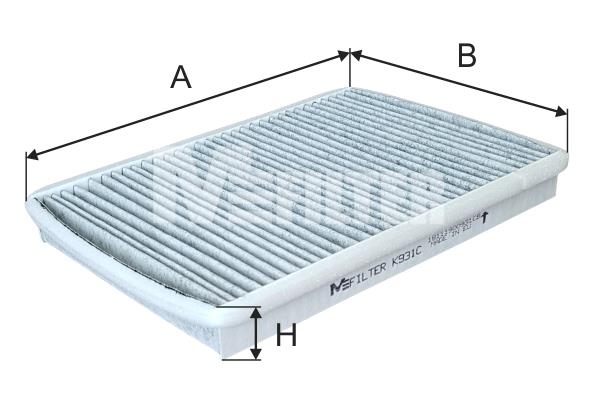 M-Filter K 931C Фільтр салону K931C: Купити в Україні - Добра ціна на EXIST.UA!