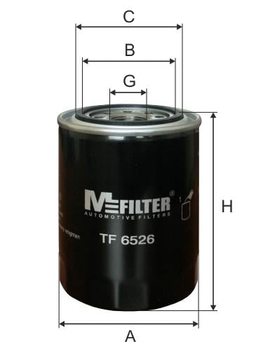 M-Filter TF 6526 Фільтр масляний TF6526: Купити в Україні - Добра ціна на EXIST.UA!