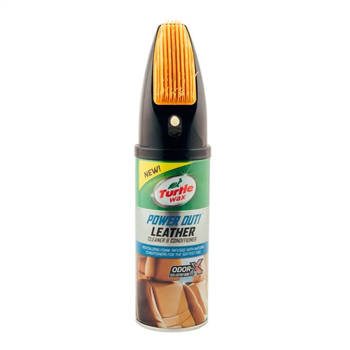 52895 Turtle wax Очиститель кожи, аэрозоль + щётка, 400 мл