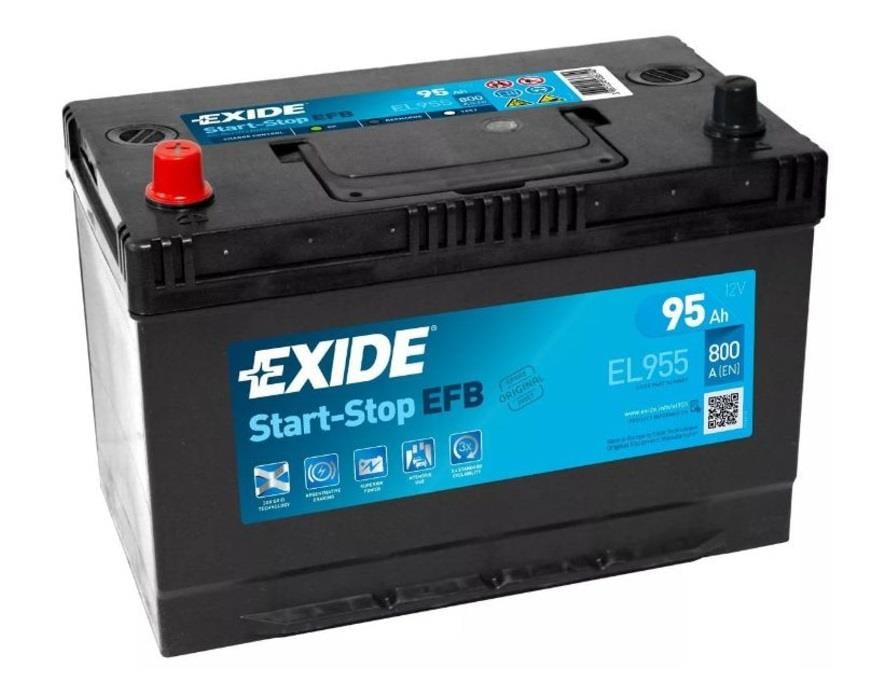 Exide EL955 Батарея аккумуляторная Exide 12В 95Ач 800А(EN) L+ EL955: Купить в Украине - Отличная цена на EXIST.UA!