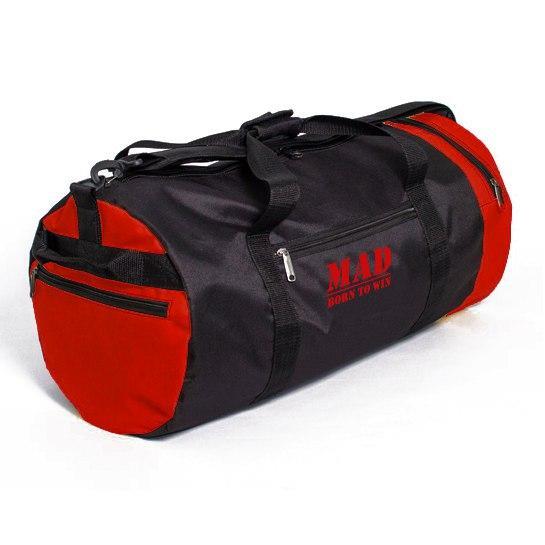 MAD | born to win™ S4L8001 Чорно-червона спортивна сумка - тубус 40L S4L8001: Купити в Україні - Добра ціна на EXIST.UA!