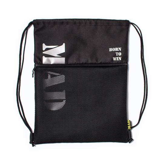 MAD | born to win™ ABP80 Зручний міський рюкзак-мішок для взуття чорного кольору ABP80: Купити в Україні - Добра ціна на EXIST.UA!