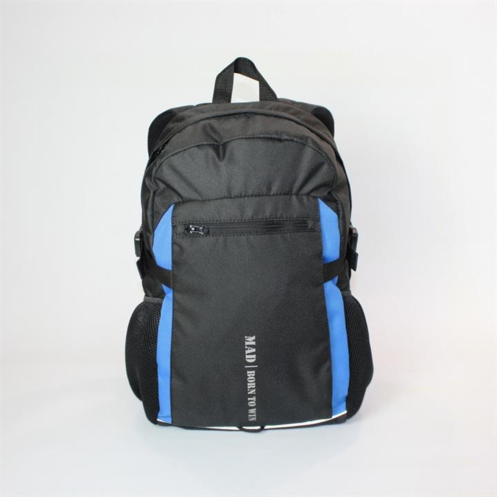 Міський спортивний рюкзак Tamix чорний з синім MAD | born to win™ RTA50