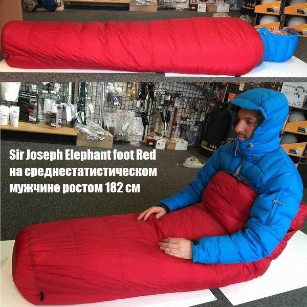 Спальний мішок Sir Joseph Elephant foot -15 ° C Black Sir Joseph 922279