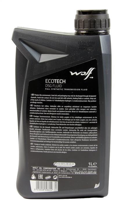 Олива трансміссійна Wolf EcoTech DSG Fluid, 1 л Wolf 8308604