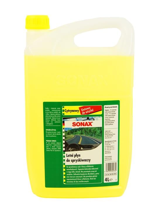 Sonax 260405 Омивач скла літній, Лимон, 4л 260405: Купити в Україні - Добра ціна на EXIST.UA!